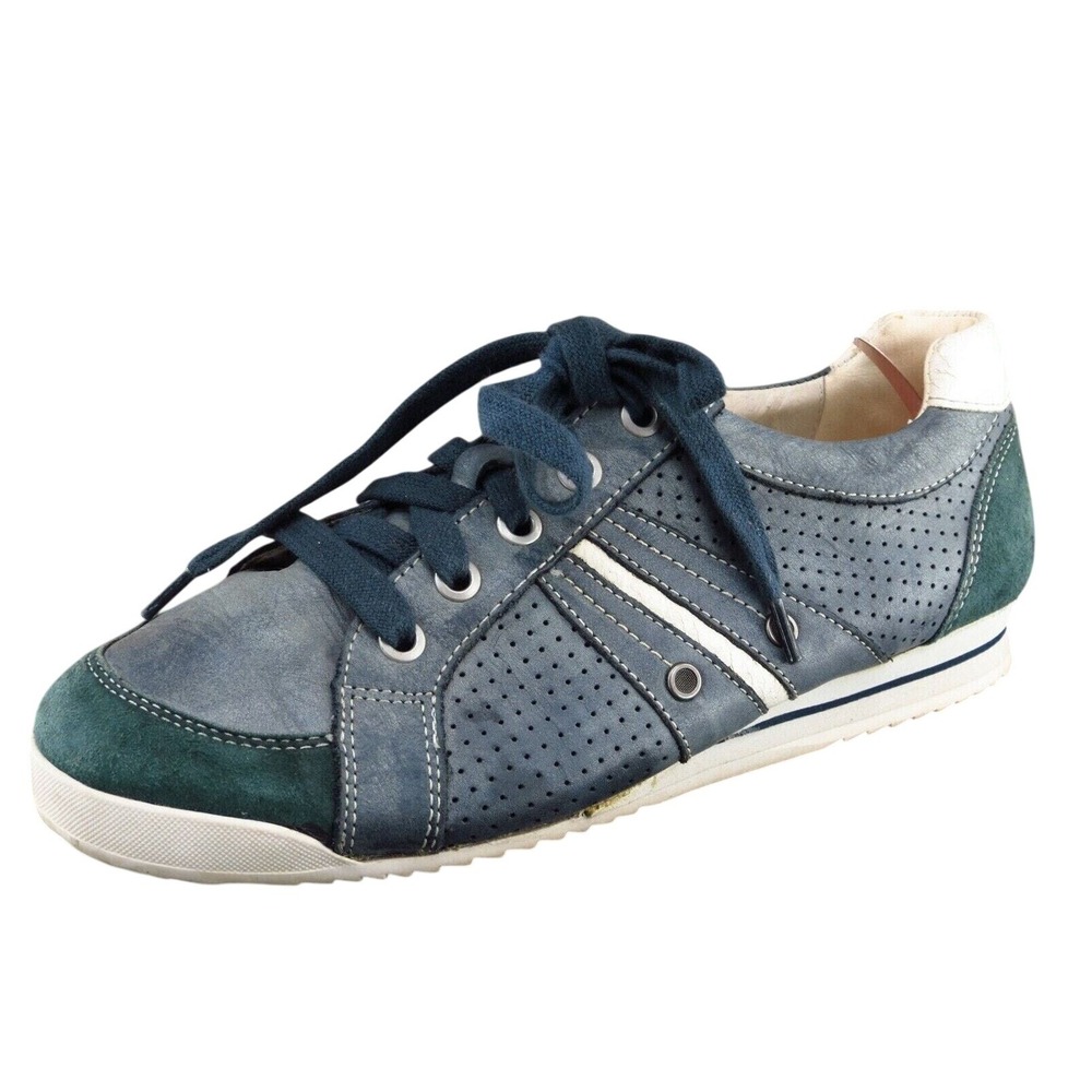 David Tate Women Size 7 M Blue Fashion Sneakers Leather 8601